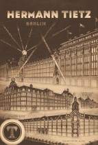 Historische Werbeanzeige eines Kaufhauses mit der Überschrift "Hermann Tietz Berlin"