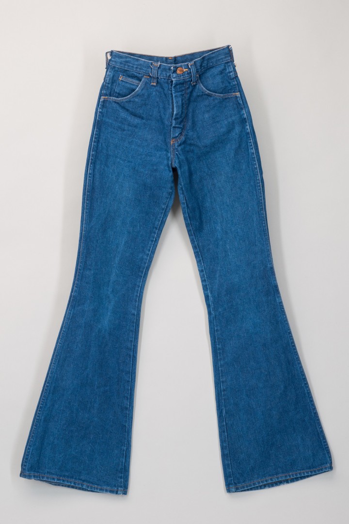 Blaue Jeans-Schlaghose
