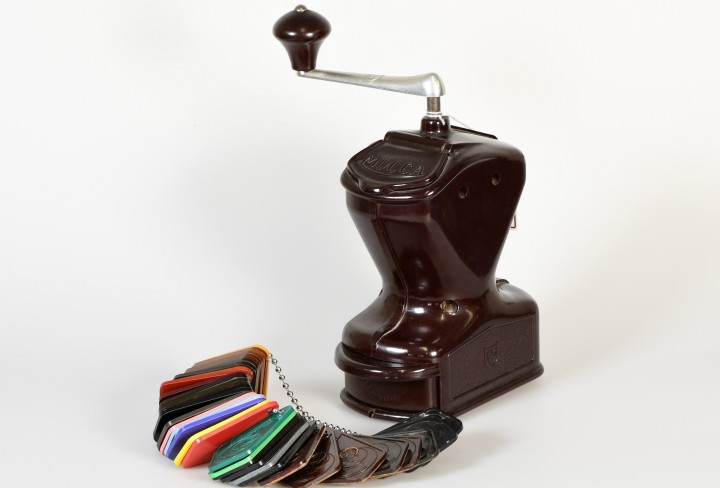 Old plastic coffee grinder