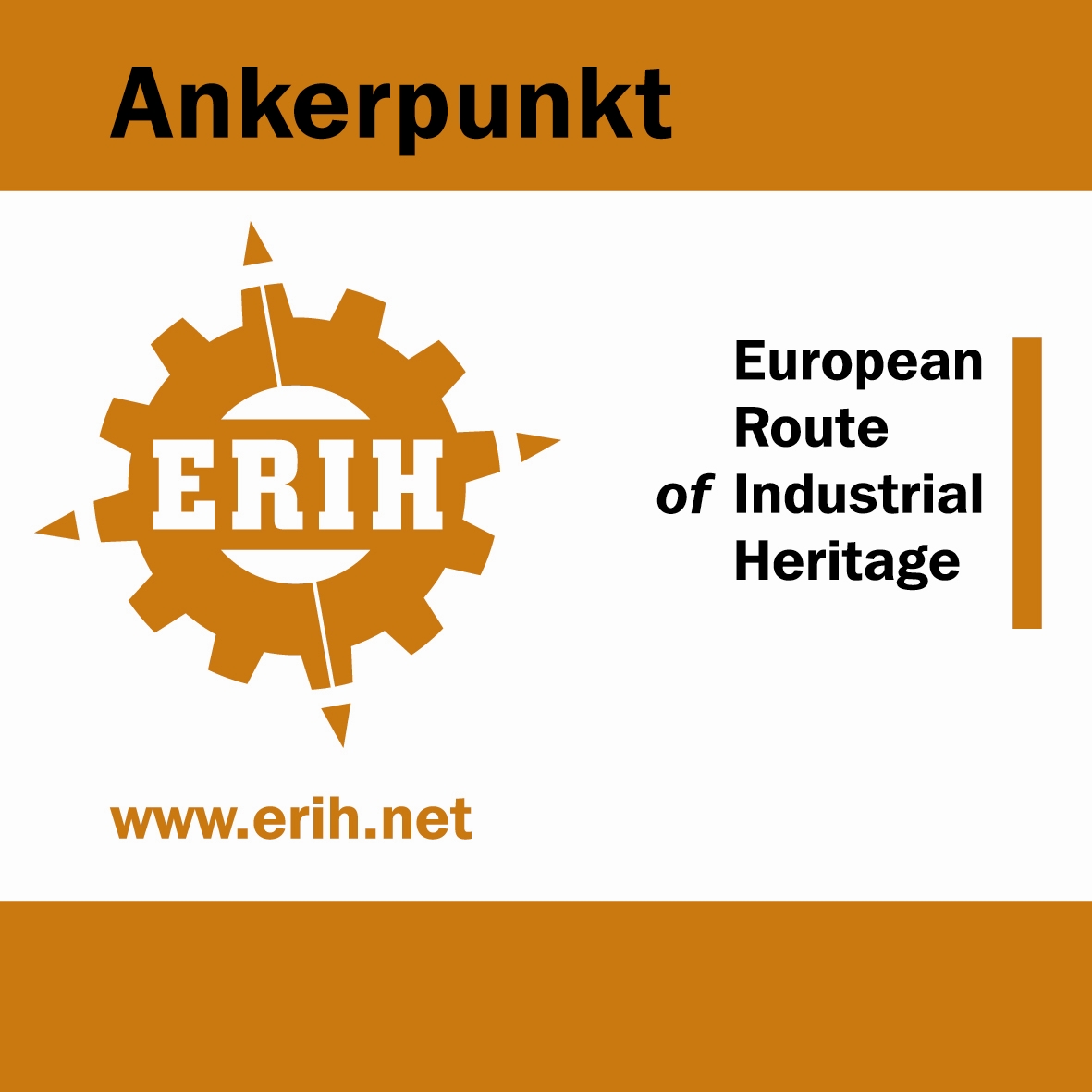 Logo "Ankerpunkt der Europäischen Route der Industriekultur"