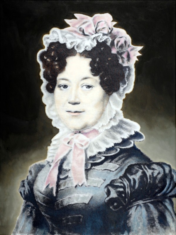 Historical portrait painting by Sophie Brügelmann