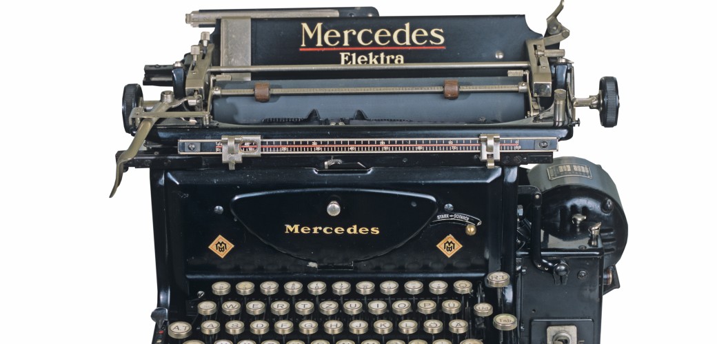 Elektrische Schreibmaschine, Modell „Elektra“, der Firma Mercedes