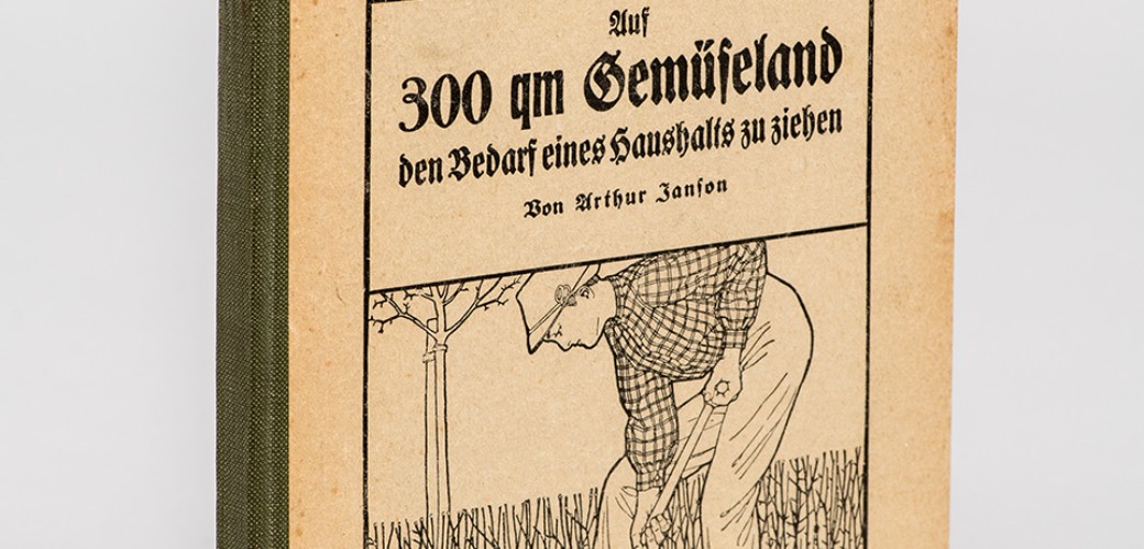 Historisches Buch mit dem Titel "Anleitung zum Gemüsebau"