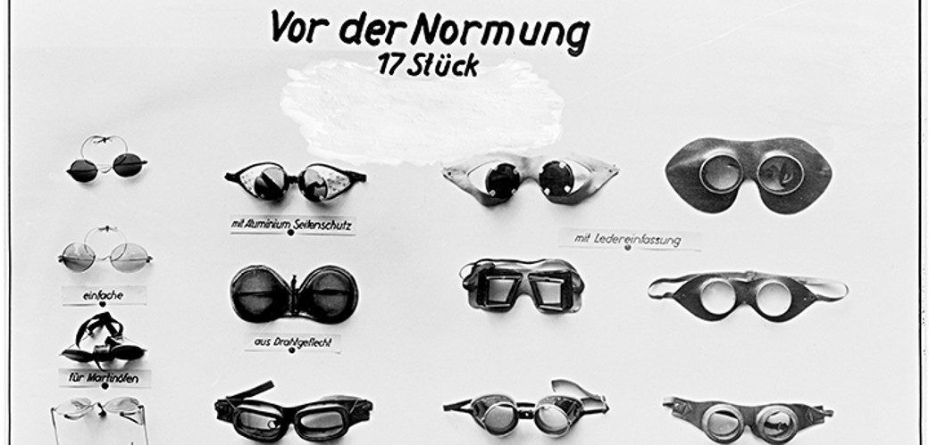 Erfassung von „Brillensortiment vor und nach der Normung in der Gutehoffnungshütte Oberhausen“
