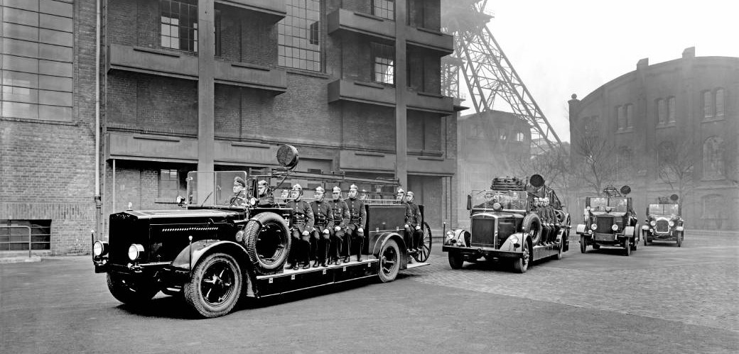 Fotografie von der Werksfeuerwehr der GHH.