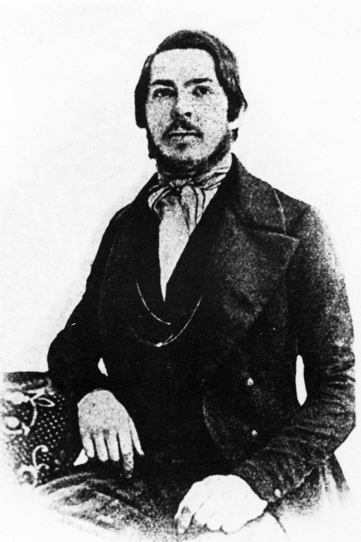 Historisches Schwarz-Weiss-Foto von Friedrich Engels