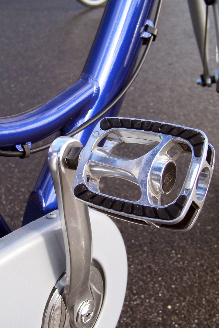 Detail of a bicycle pedals