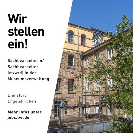 Wir stellen ein! Sachbearbeiterin / Sachbearbeiter (m/w/d) Dienstort: Engelskirchen Mehr Infos unter jobs.lvr.de