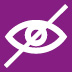 Visually impaired and blind people icon