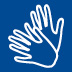 Pictogram shows two hands