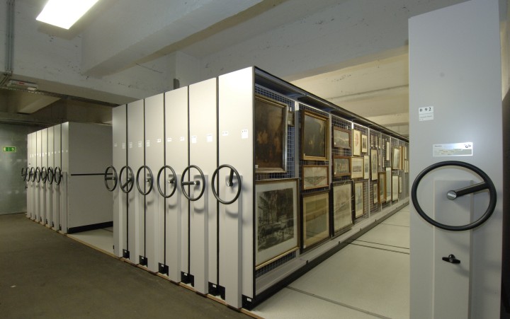 Storage of various historical paintings and pictures