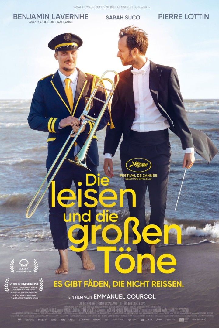 Das Bild zeigt das Kinoplakat für den Film Die leisen und die großen Töne.